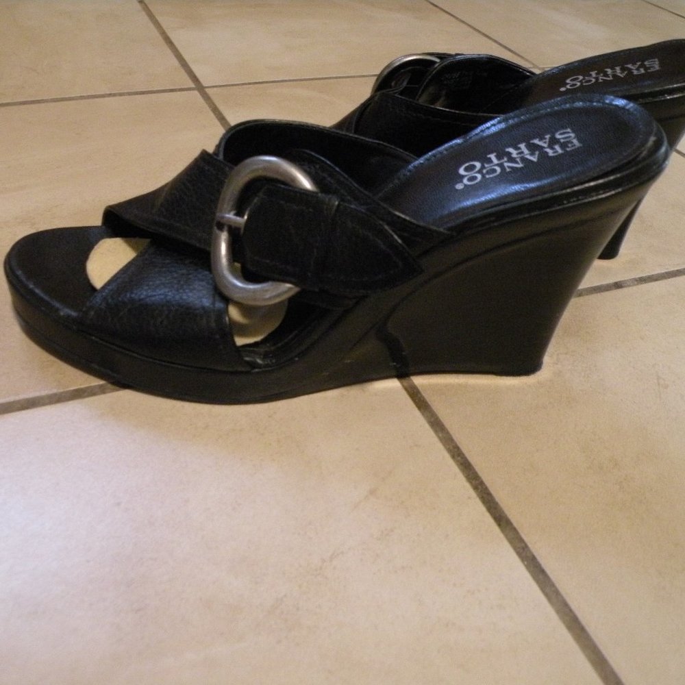 Franco Sarto slip on heels black - Picture 3 of 9